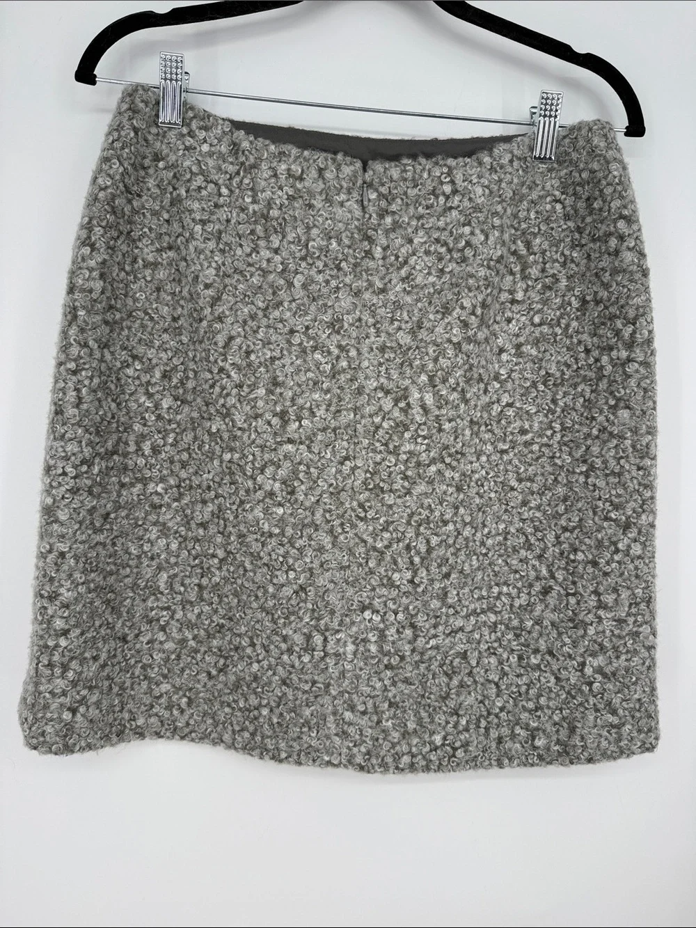 Calvin Klein Bouclé Gray Women's Skirt size 6